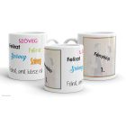 Fényképes bögre, fényképpel és szöveggel