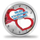 Valentin napi fényképes falióra