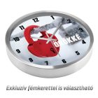 Névre szóló szerelemlakat falióra havas háttérrel és Örökké felirattal