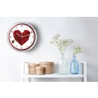 Szíves levelekk falióra