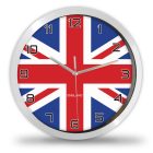 Brit zászlós falióra Union Jack mintával és egyedi England felirattal
