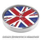 Brit zászlós falióra Union Jack mintával és egyedi England felirattal
