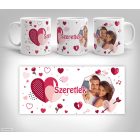 Szerelmes fényképes bögre