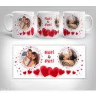 Szerelmes két fényképes bögre