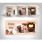 Valentin LOVE rajzszives fényképes bögre