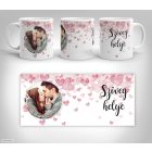 Valentin LOVE rajzszives fényképes bögre