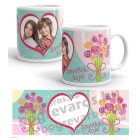 Szeretlek anya fényképes bögre