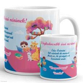   Óvó néninek, tanító néninek ballagási bögre idézettel