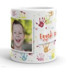 Fényképes bögre, gyerek mancs