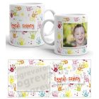 Fényképes bögre, gyerek mancs