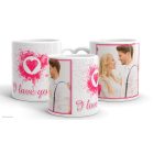 Szerelmes bögre, fényképes