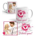 Szerelmes bögre, fényképes