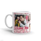 Fényképes bögre, 4 fényképes LOVE