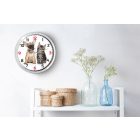 Kutya és cica falióra