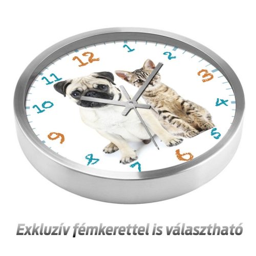 Kutya és cica falióra – klasszikus