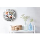 Négy Fényképes falióra - Silver