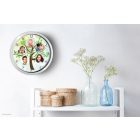 Családfa falióra, zöldeskék