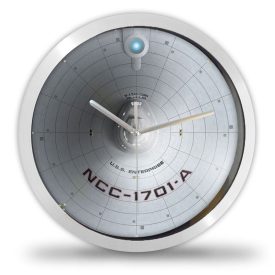 attribútuma: Star Trek falióra U.S.S. Enterprise NCC-1701-A csillaghajó burkolat mintával sci-fi dekorációnak