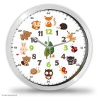 Erdei állatos falióra