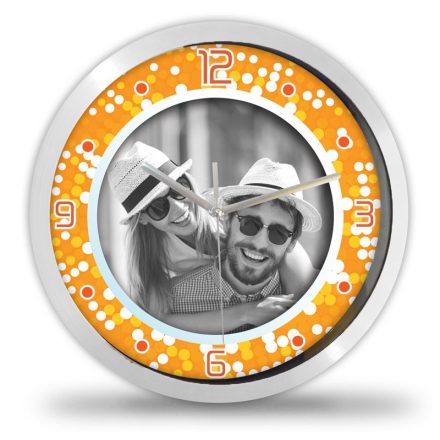 Modern saját fényképes falióra – színes