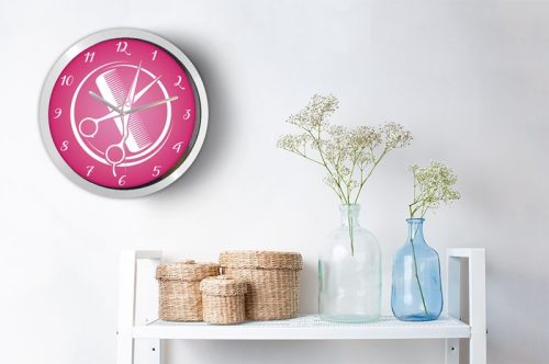 Fodrász falióra – minimal