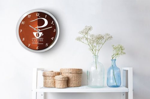 Kávés falióra – klasszikus