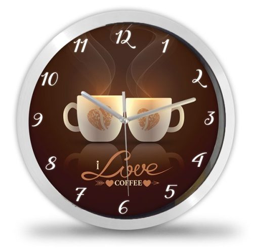 Kávés falióra – retro