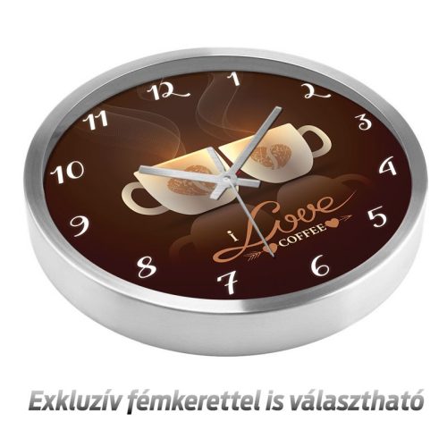 Kávés falióra – retro