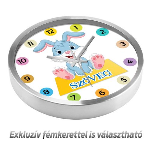 Nyuszis falióra – fekete-fehér