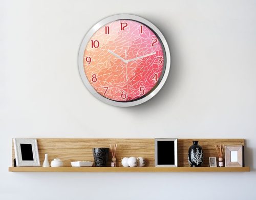 Színes modern falióra – illusztrált