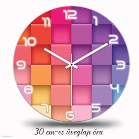 Színes kockák modern falióra