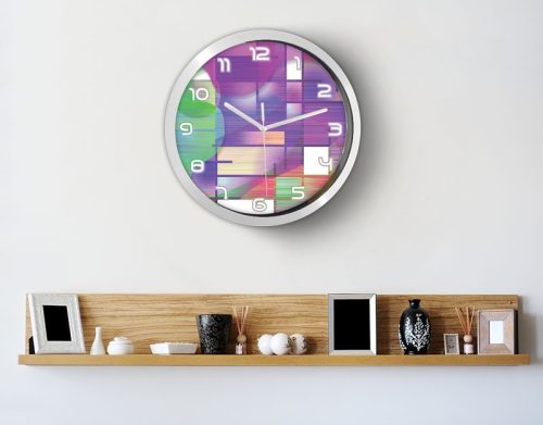 Színes mezők modern falióra