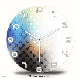 Absztrakt mintás modern falióra