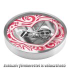 Szív alakú saját fényképes falióra