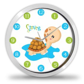 Teknősös falióra – akvarell