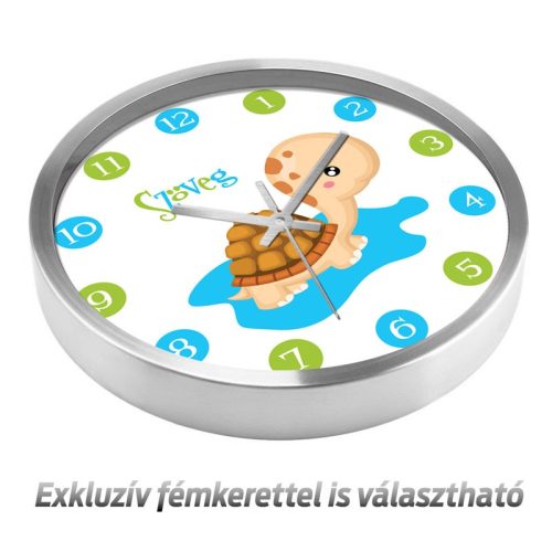 Teknősös falióra – akvarell