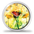 Virágfestmény falióra