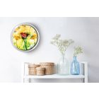 Virágfestmény falióra