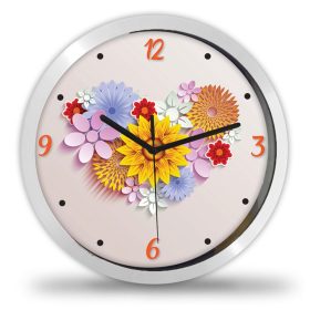 Falióra Virág-szív mintával Falióra Virág-szív mintával