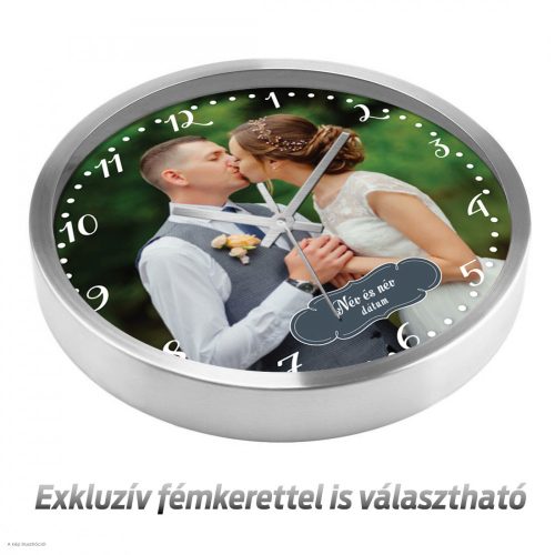 Esküvői fényképes falióra