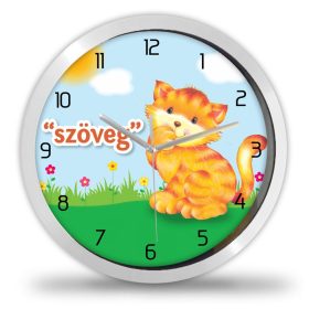 Cicás falióra – grafikus – akvarell