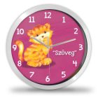 Cicás falióra – grafikus – akvarell – minimal