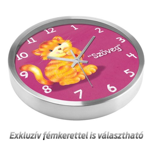 Cicás falióra – grafikus – akvarell – minimal