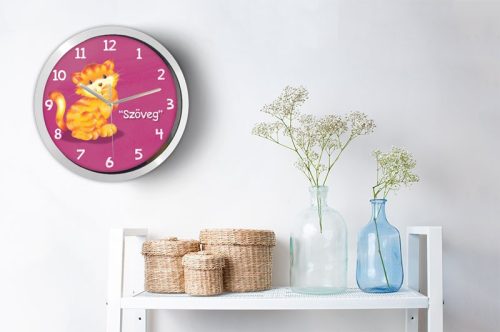 Cicás falióra – grafikus – akvarell – minimal