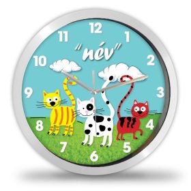 Három cicás falióra