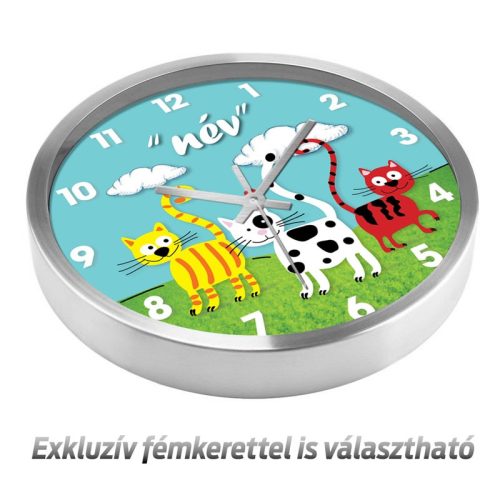 Három cicás falióra