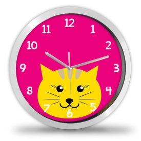 Cicás falióra – grafikus – pasztell