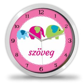 Elefántos falióra – fekete-fehér