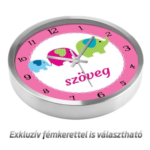 Elefántos falióra – fekete-fehér