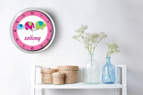 Elefántos falióra – fekete-fehér